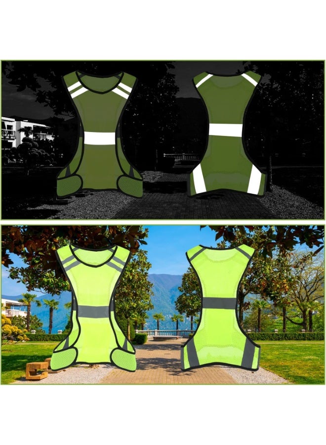 FAYET Reflective Running Vest, High Visibility Safety Vest with Large Pockets for Night Running, Cycling, and Outdoor Activities - Image 5
